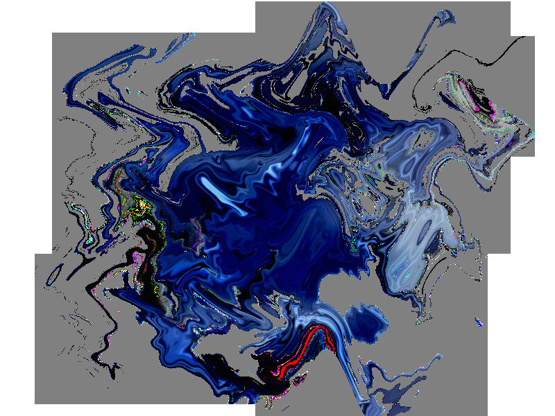 abstract blue fluid art