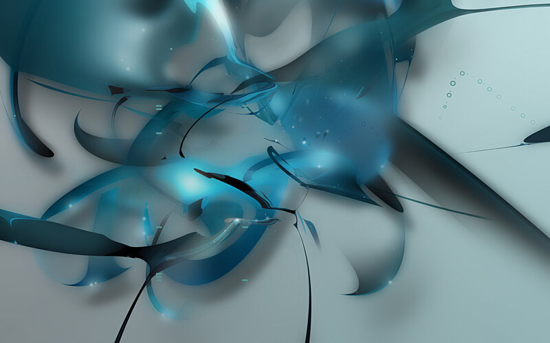 abstract blue fluid motion