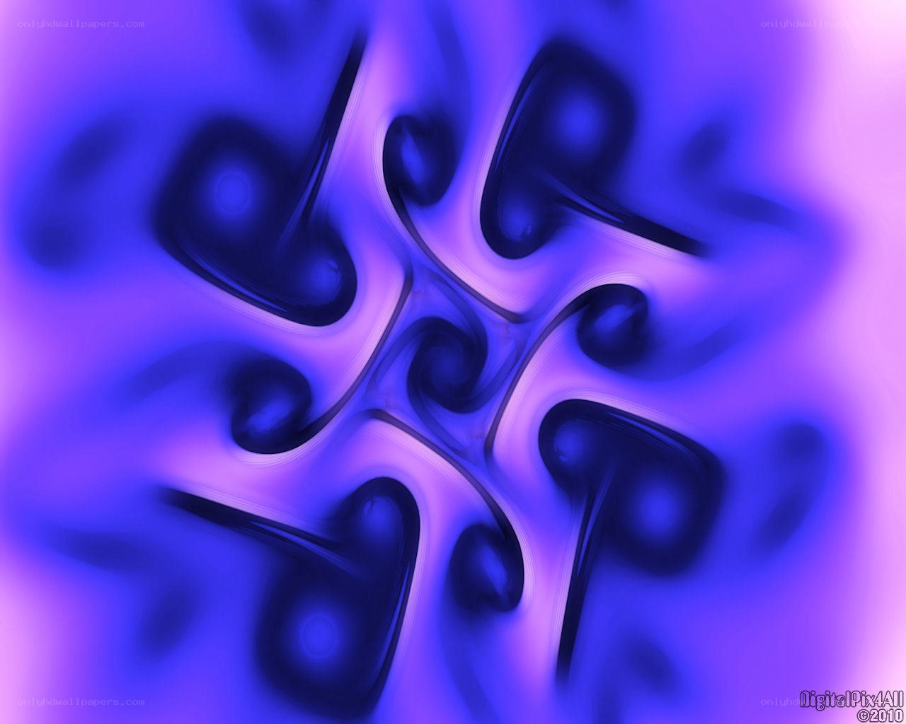 Abstract blue fluid pattern