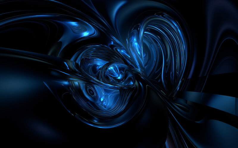 Abstract blue fluid swirl