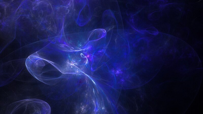 Abstract blue fractal art