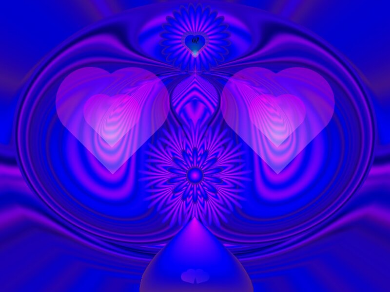 Abstract Blue Fractal Art — Hypnotic