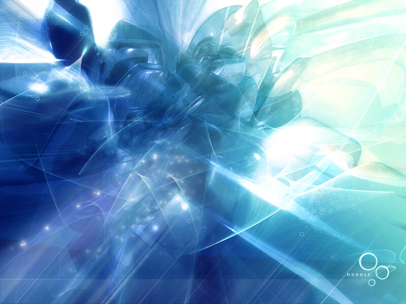 Abstract Blue Fractal Design — Ethereal