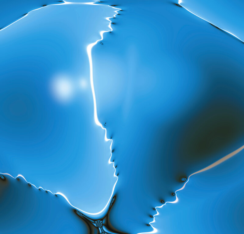 Abstract blue fractal pattern