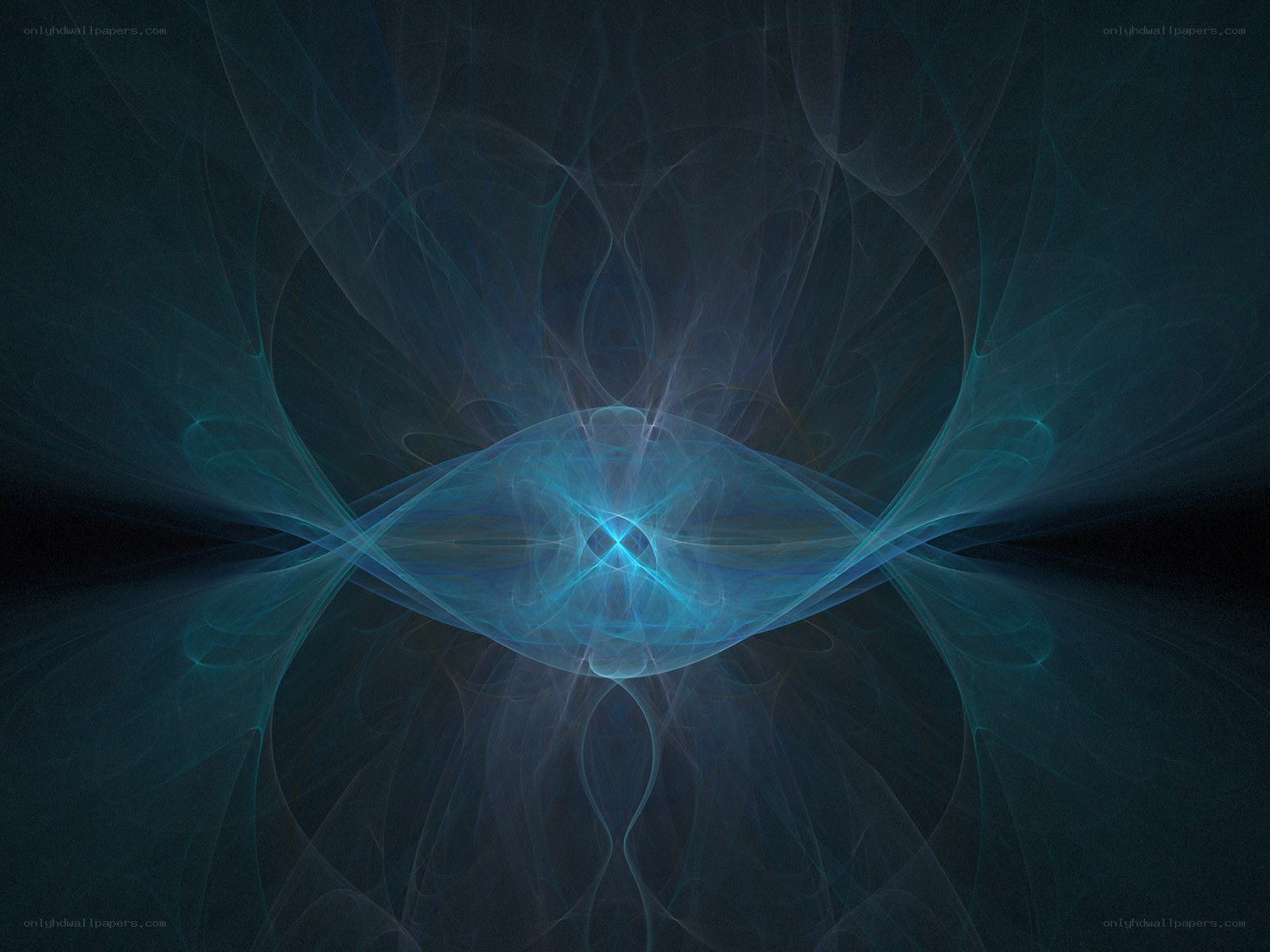 Abstract blue fractal pattern