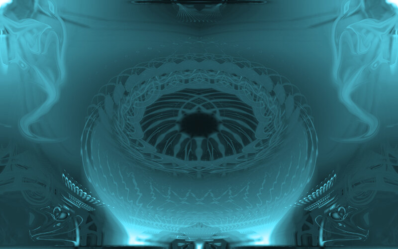 abstract blue fractal pattern