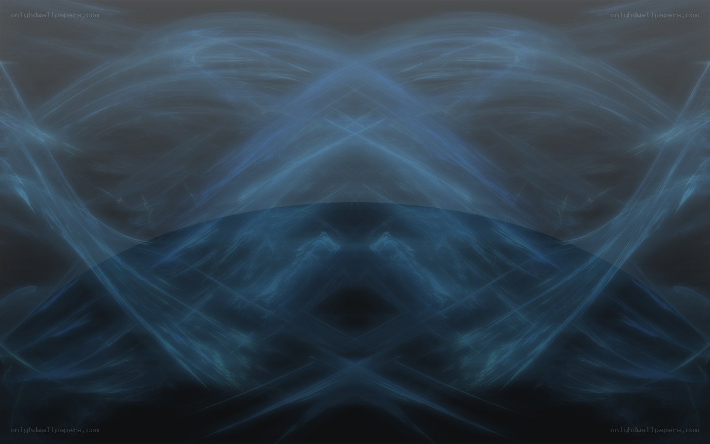 Abstract blue fractal pattern