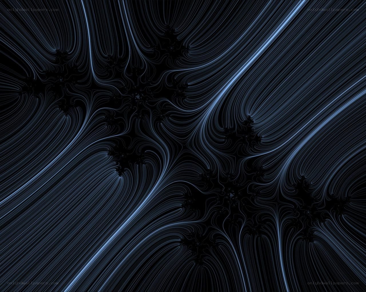 Abstract blue fractal pattern