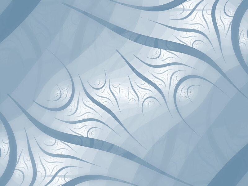 Abstract Blue Fractal Pattern — Calm, Digital Art, Curves