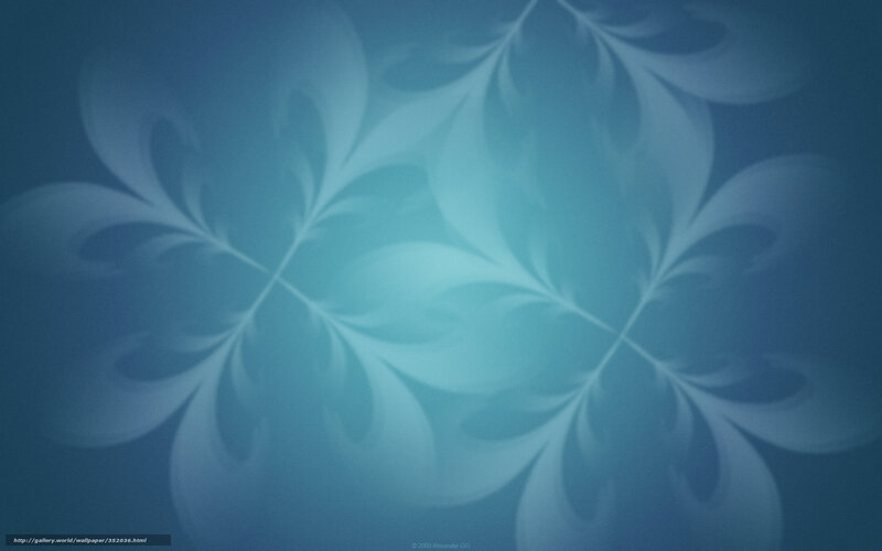 Abstract Blue Fractal Pattern — Calm, Digital Art