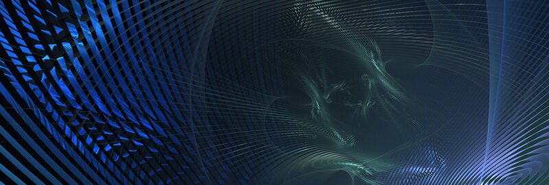 Abstract Blue Fractal Pattern — Hypnotic