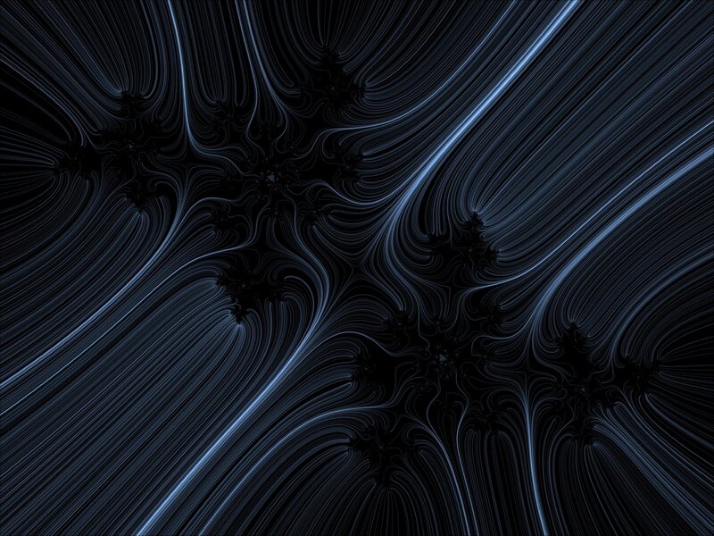 Abstract blue fractal pattern