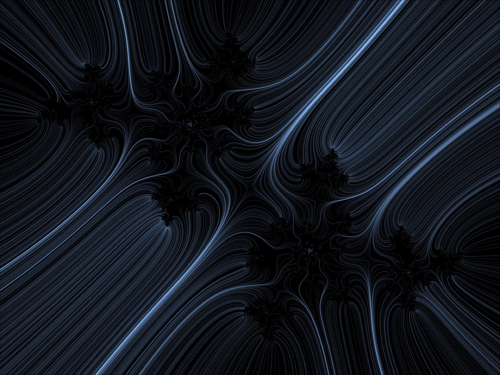 Abstract blue fractal pattern