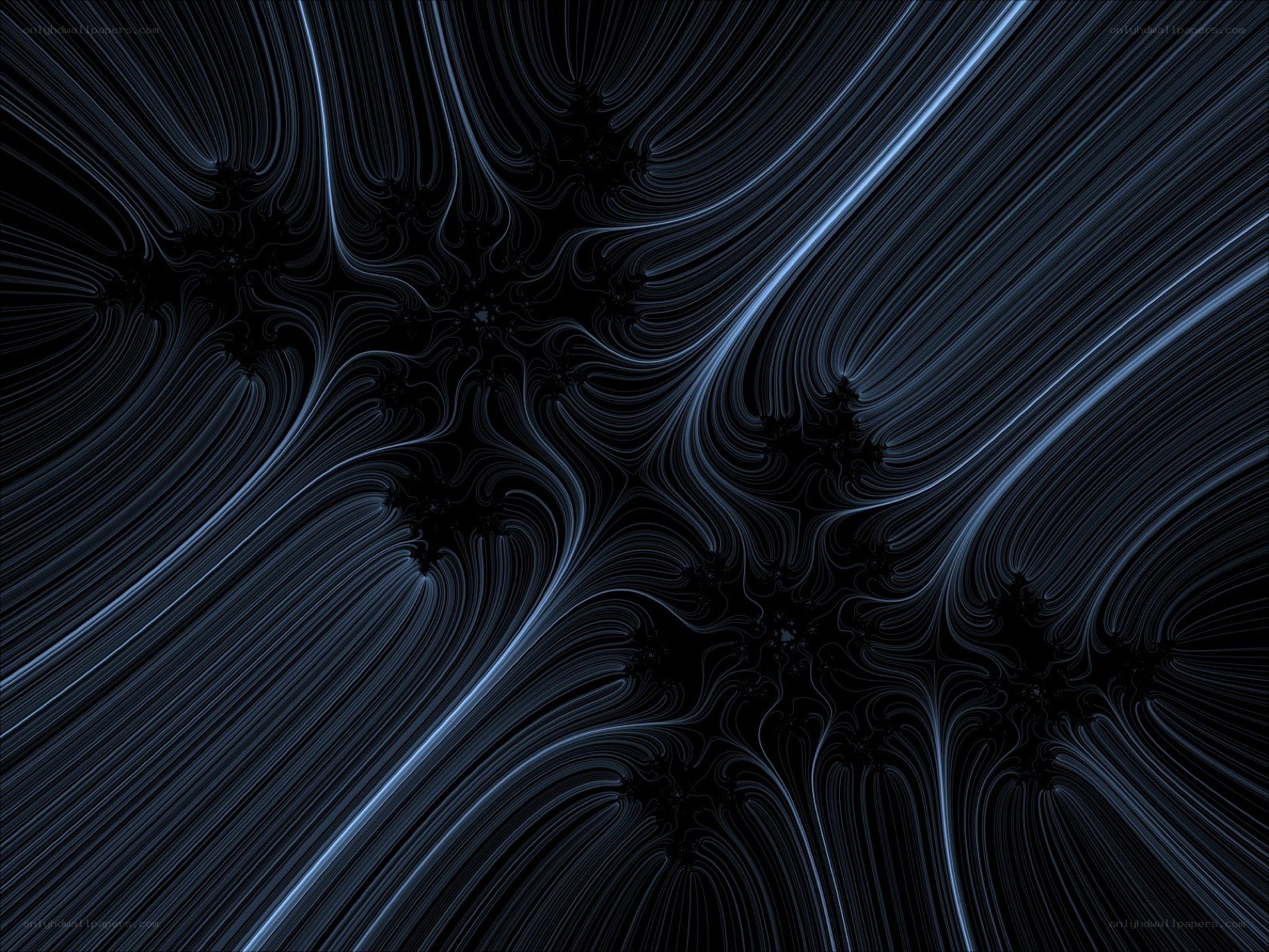 Abstract blue fractal pattern