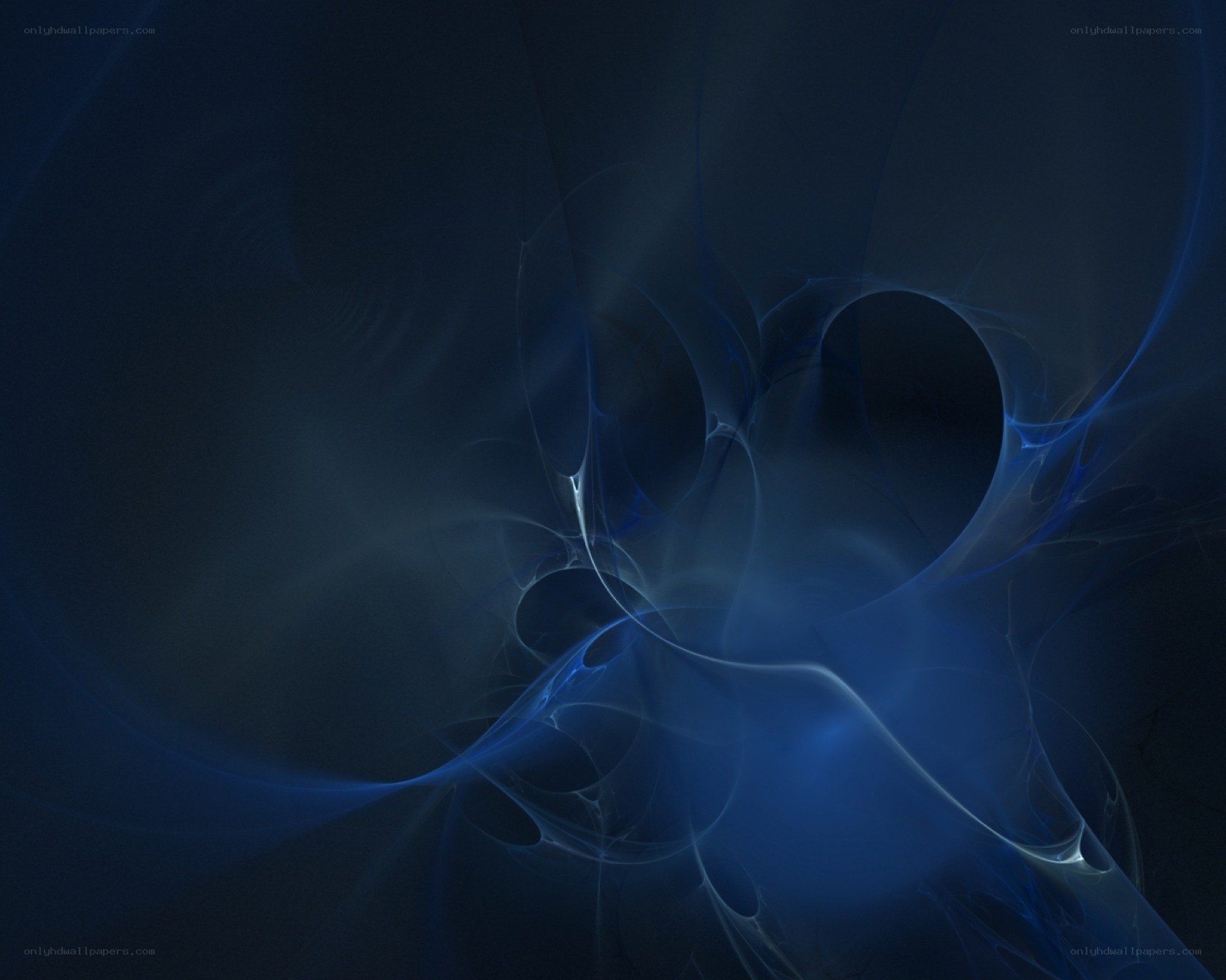 Abstract blue fractal patterns
