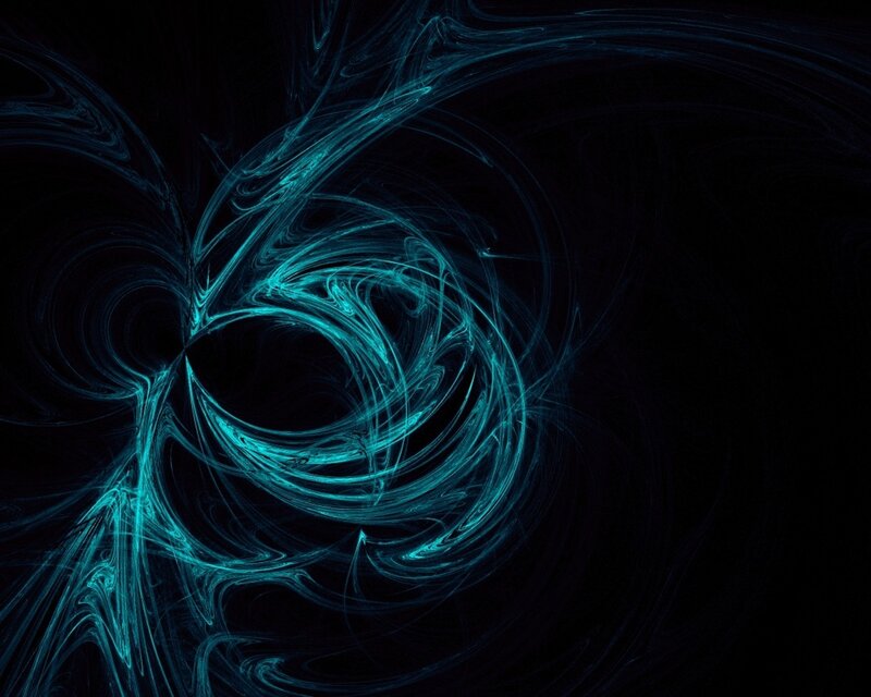 abstract blue fractal swirl