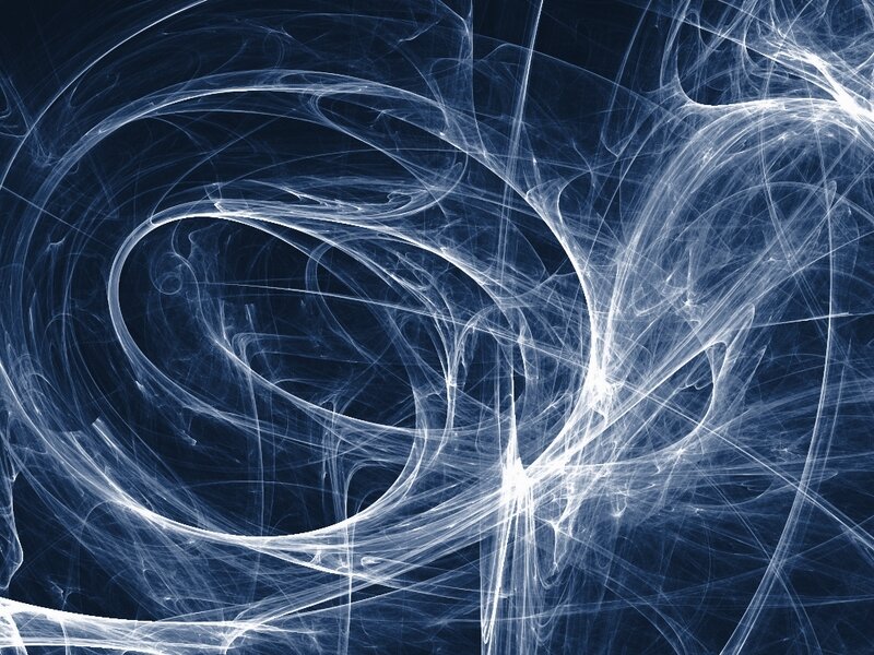 abstract blue fractal swirls