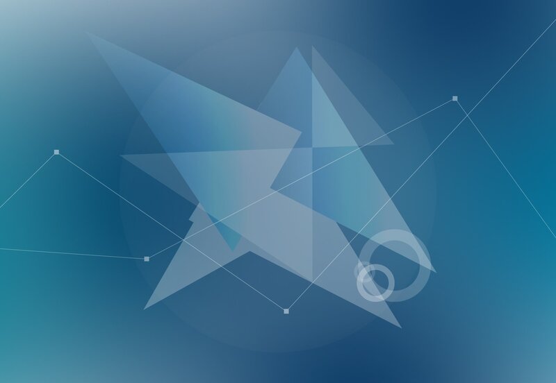 abstract blue geometric design