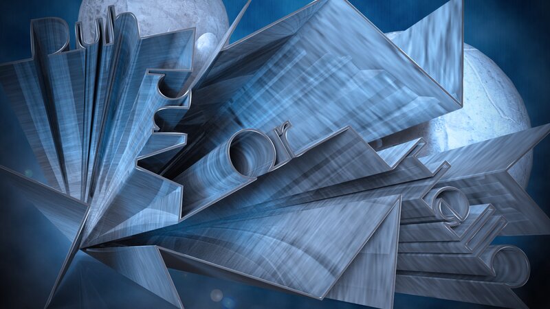 abstract blue geometric design