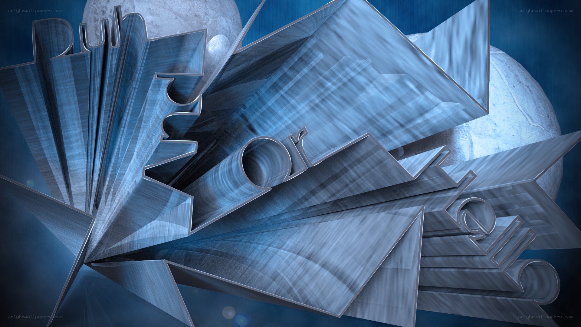 abstract blue geometric design