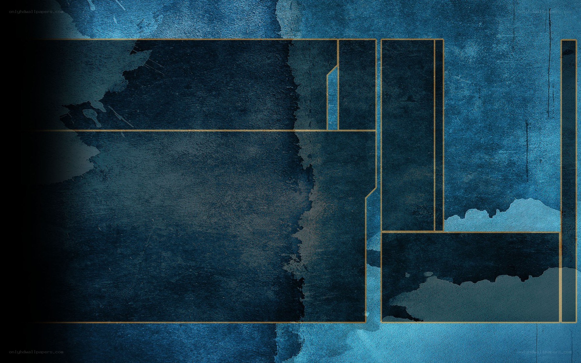 abstract blue geometric design