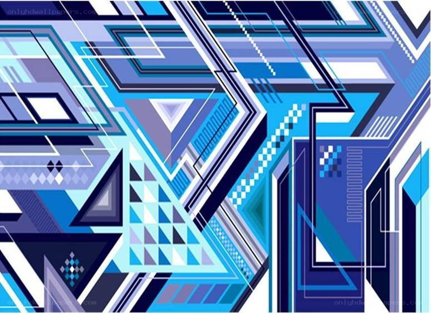 abstract blue geometric pattern