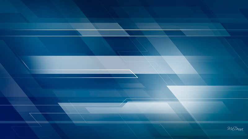 Abstract Blue Geometric Pattern — Calm