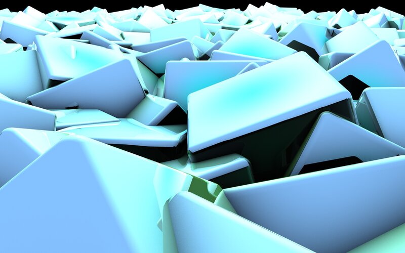 Abstract blue geometric shapes