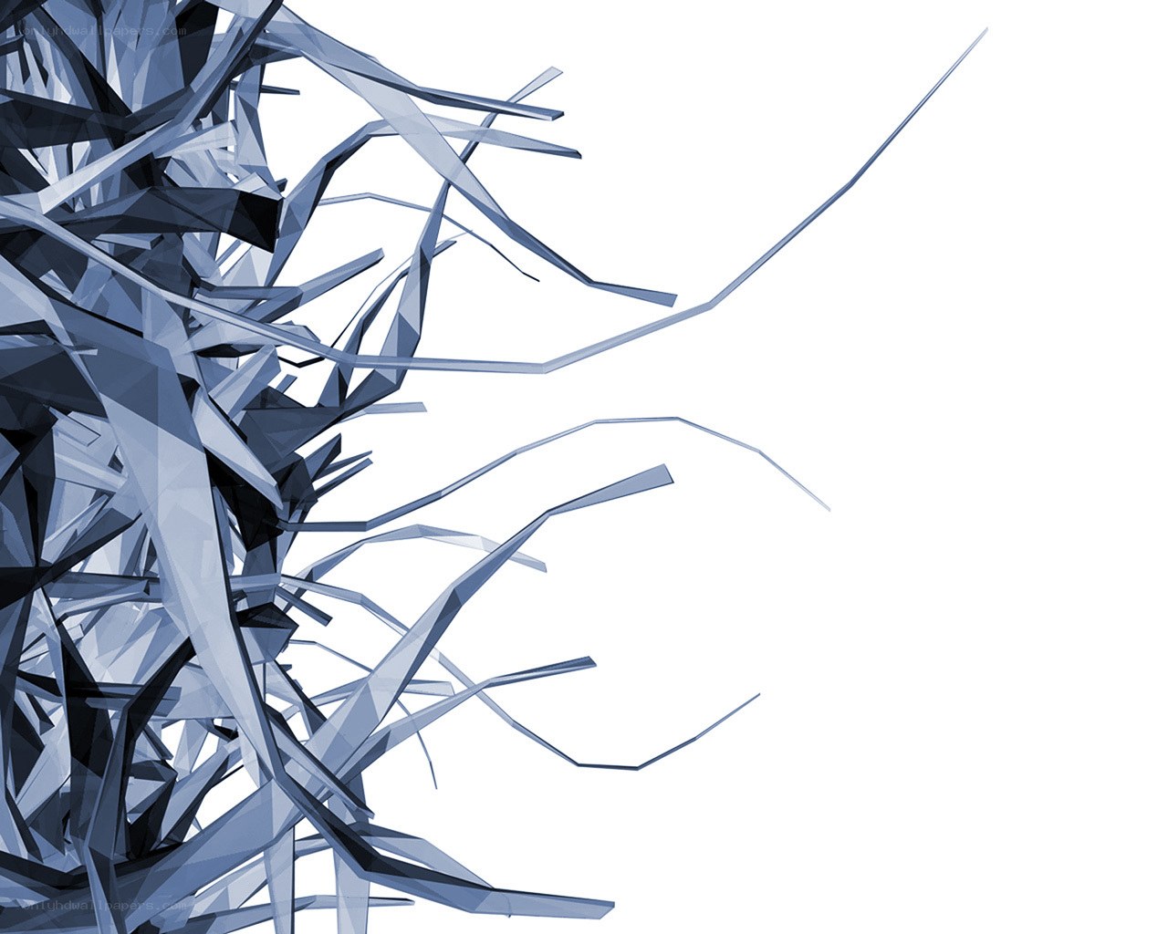 abstract blue geometric structure