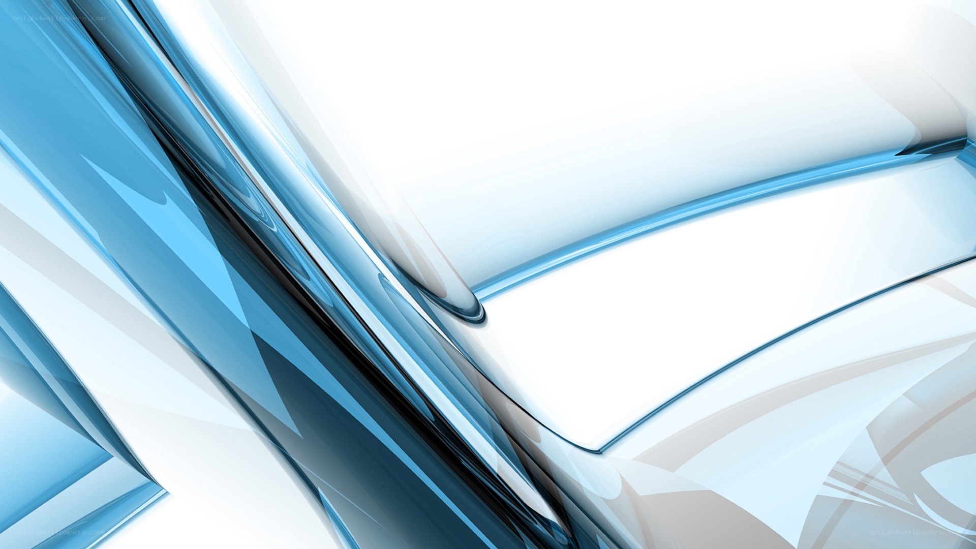 abstract blue glass design