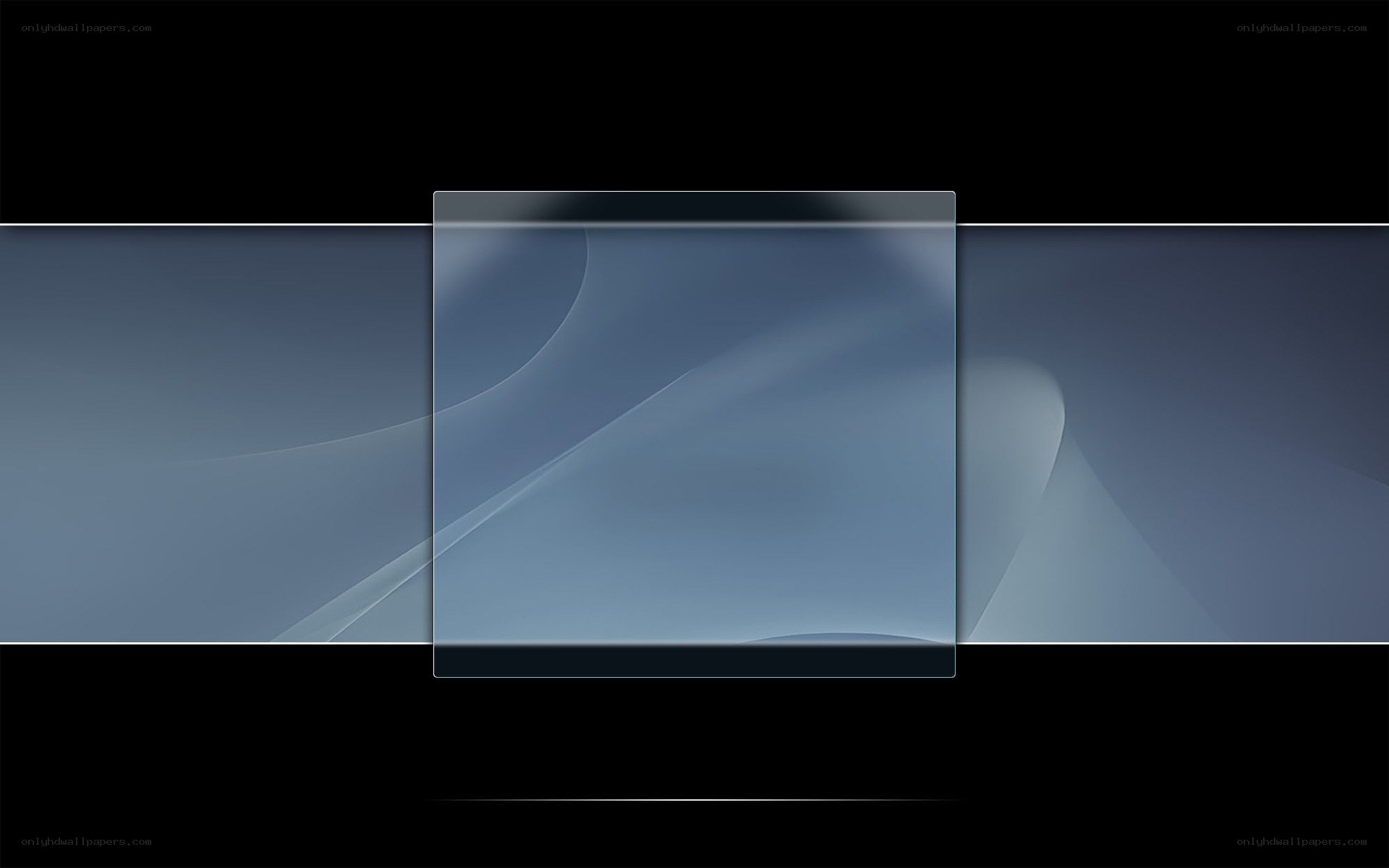 abstract blue glass design