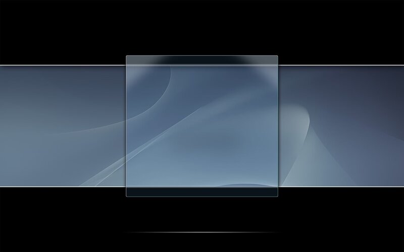 Abstract Blue Glass Panel