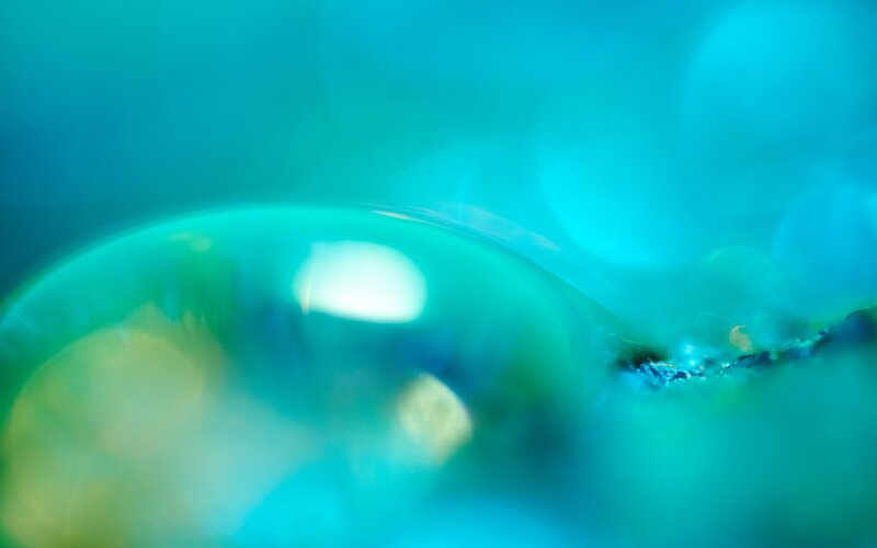 Abstract Blue-green Blur — Blue, Serene