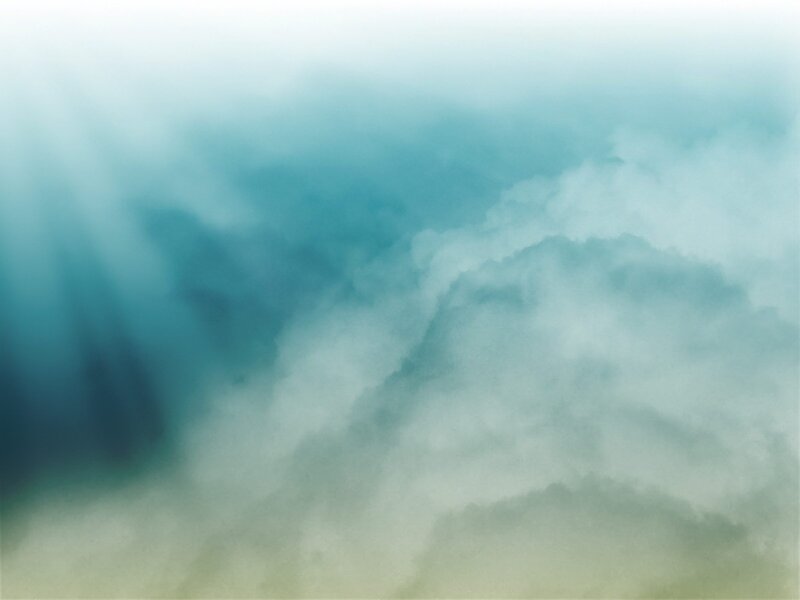 abstract blue-green clouds