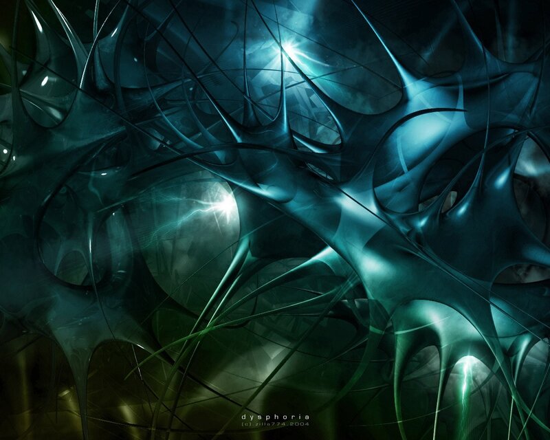 Abstract Blue-green Network — Blue