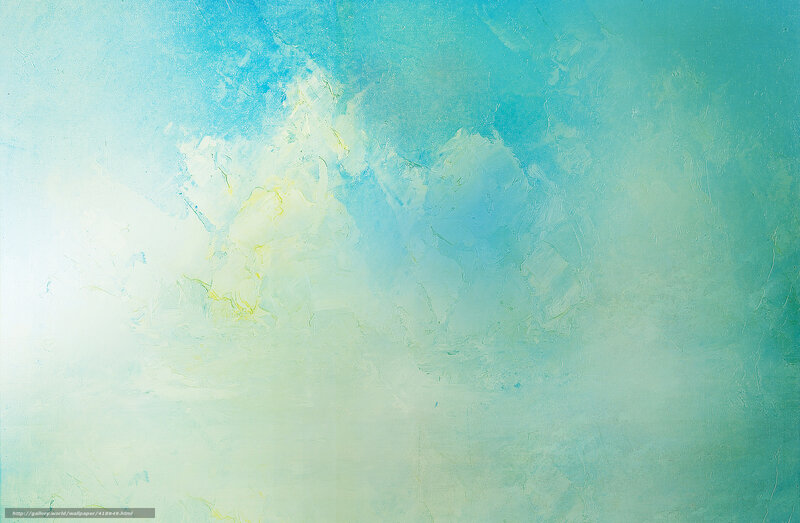 Abstract Blue-green Painting — Blue