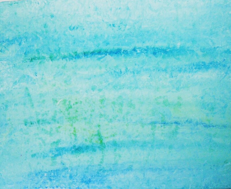 Abstract Blue-green Painting