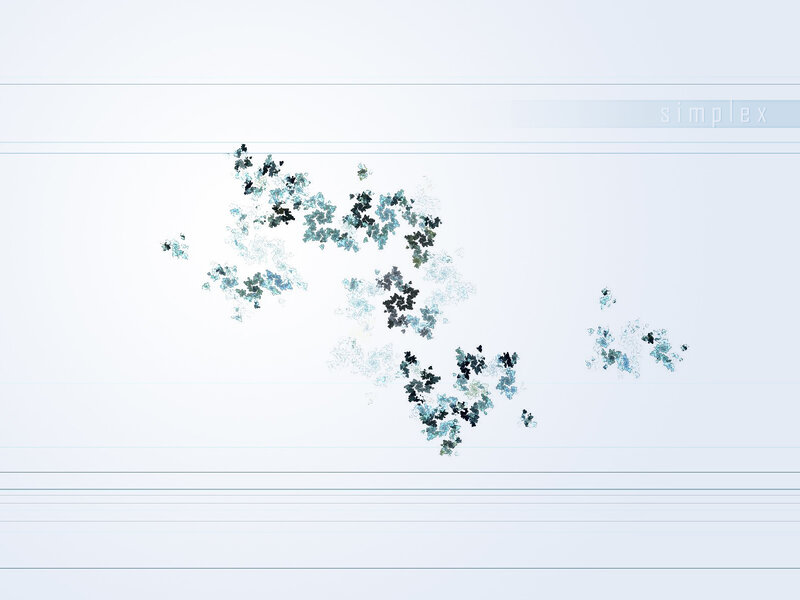 abstract blue-green pattern on white