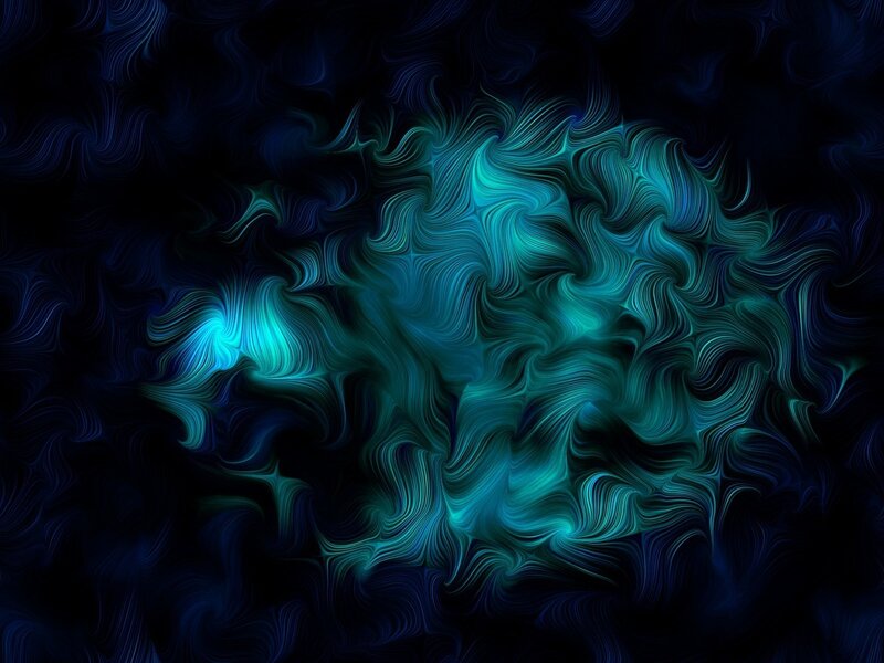 Abstract blue-green swirl pattern