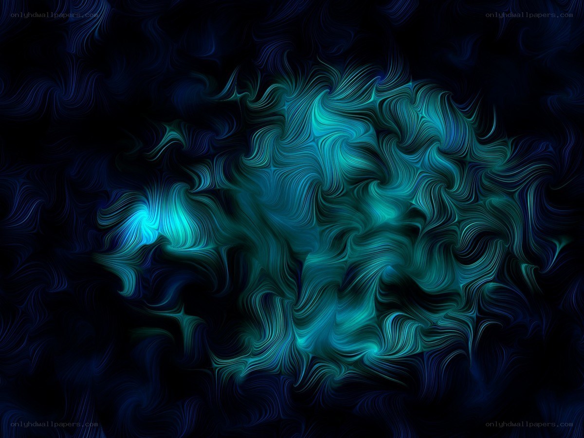 Abstract blue-green swirl pattern