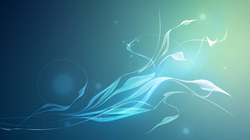 Abstract blue-green swirls