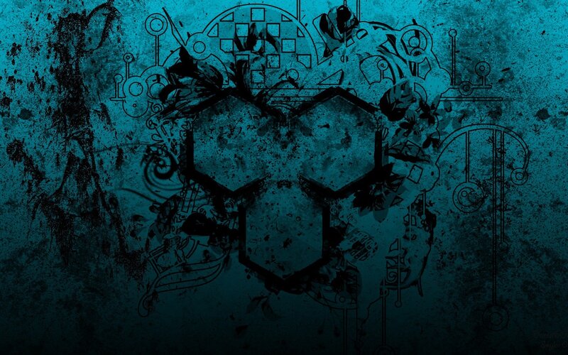 abstract blue grunge design