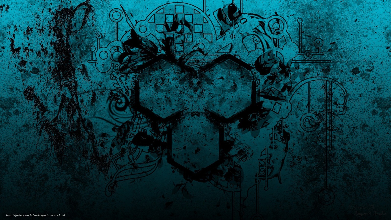 abstract blue grunge design