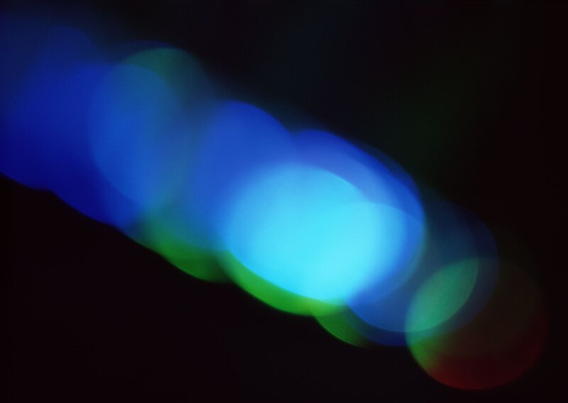 abstract blue light bokeh