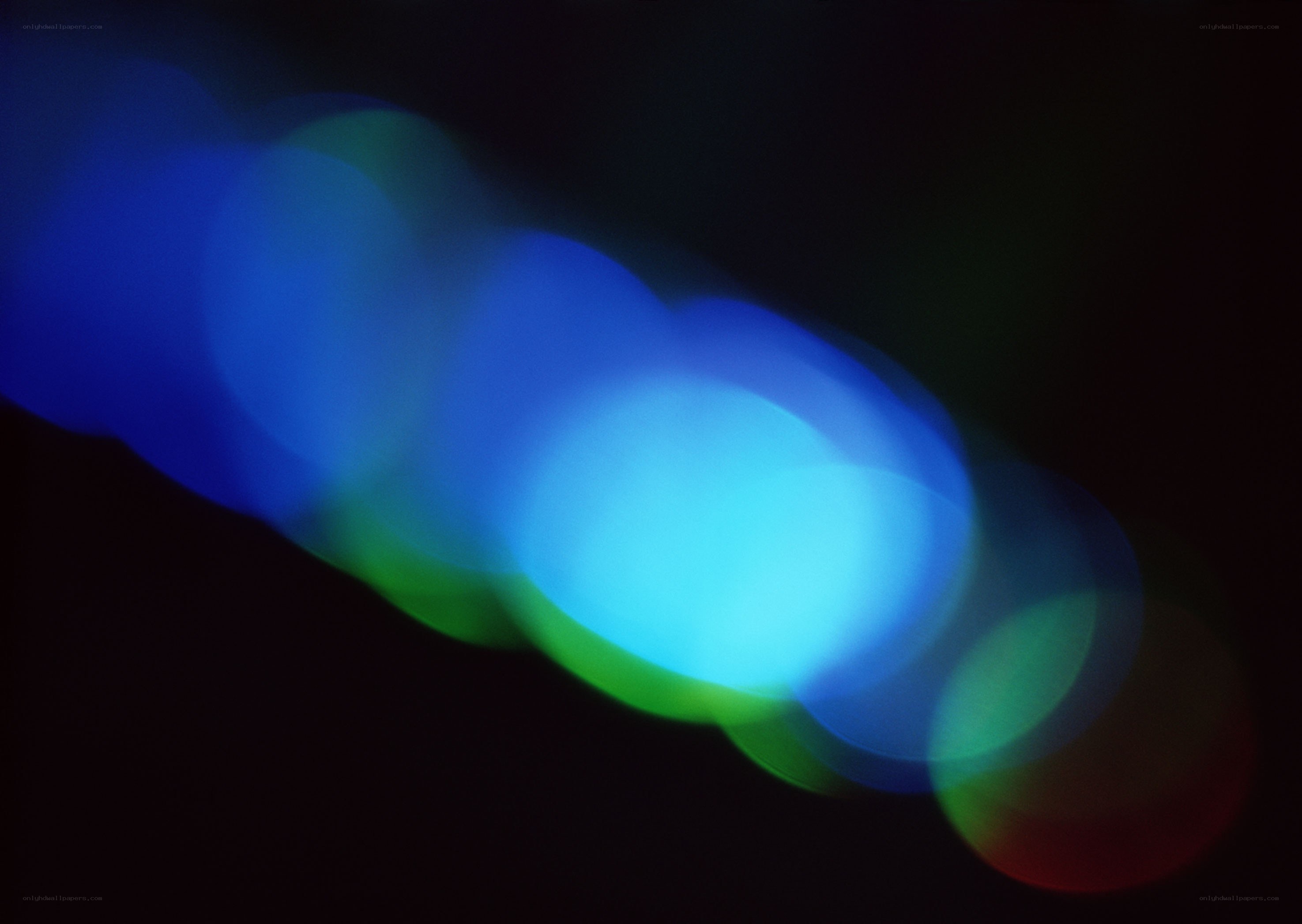 abstract blue light bokeh