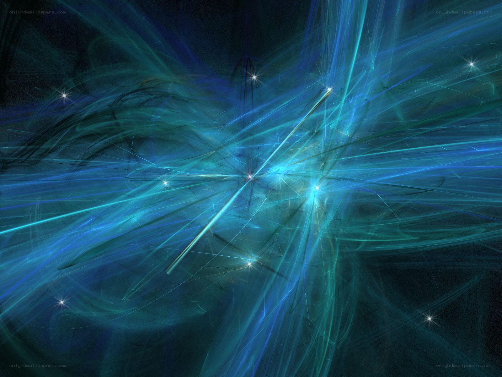 Abstract blue light burst