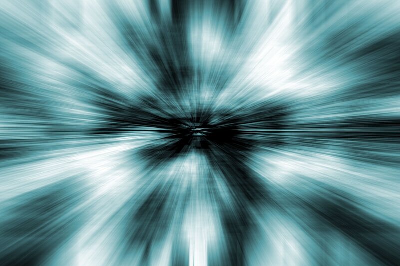 Abstract Blue Light Burst — Dynamic
