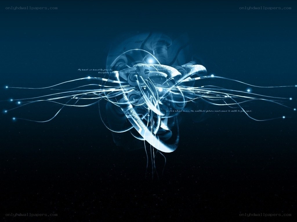 abstract blue light design