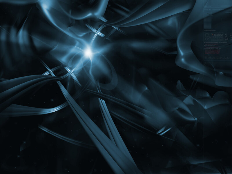 Abstract Blue Light Design — Dark