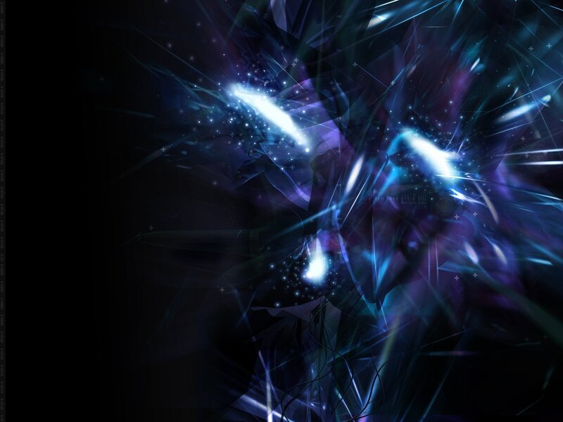 abstract blue light explosion